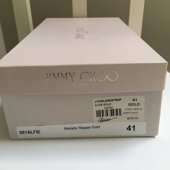 Jimmy Choo metallic heels... LOVELY! - Picture 4 of 4